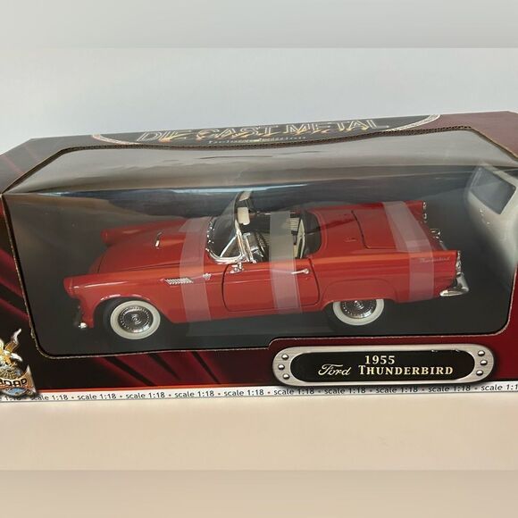 1955 Ford Thunderbird Convertible Road Legends #92068 Diecast 1:18 Scale NIB - Picture 1 of 8